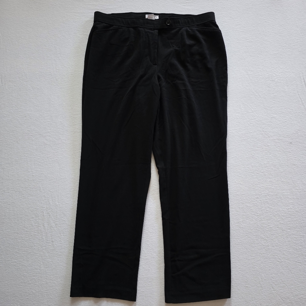 DressBarn Black Dress Pant Slacks Straight Leg Casual Workwear